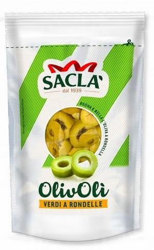 Oliwki SACLA Olive verdi a rondelle 185g - busta.jpg