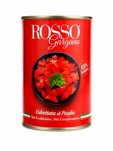 Polpa Fine ROSSO GARGANO drobno krojone pomi 400g.jpg