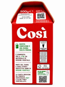 Passata di pomodoro POMI karton 500gr widok od tyłu
