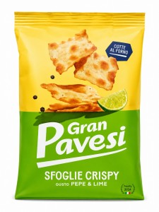 Sfoglie Crispy GRAN PAVESI Lime e Pepe 150g