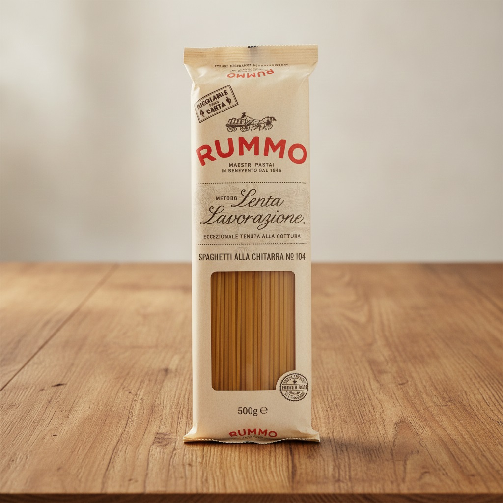 Makaron RUMMO semmola 104 Spaghetti alla Chitarra 500g legno