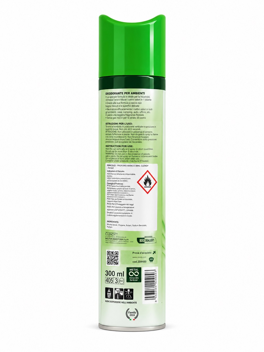 Odświeżacz powietrza CLENDY Muschio 300ml