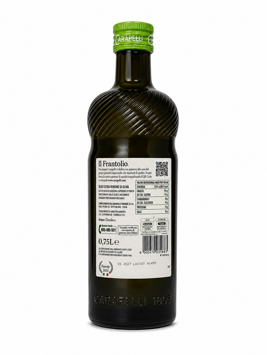 Oliwa CARAPELLI Extra vergine Il Frantolio