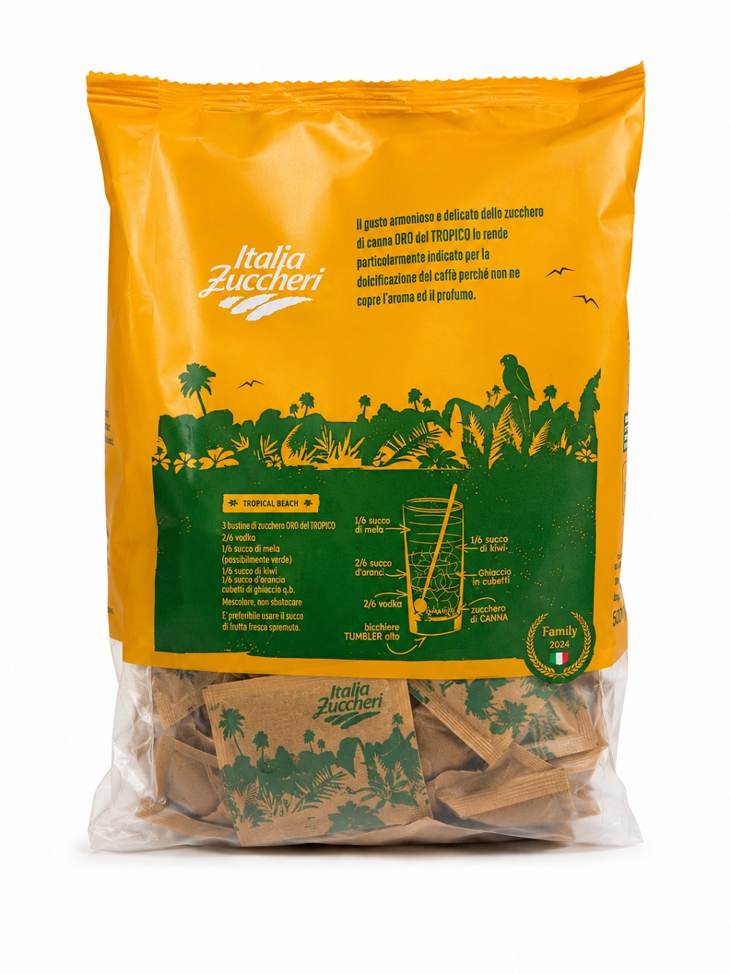 Cukier trzcinowy Italia Zuccheri saszetki 100x5g