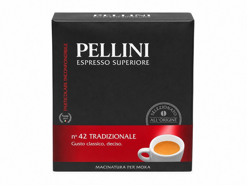 Kawa mielona PELLINI no 42 Tradizionale 2x250g