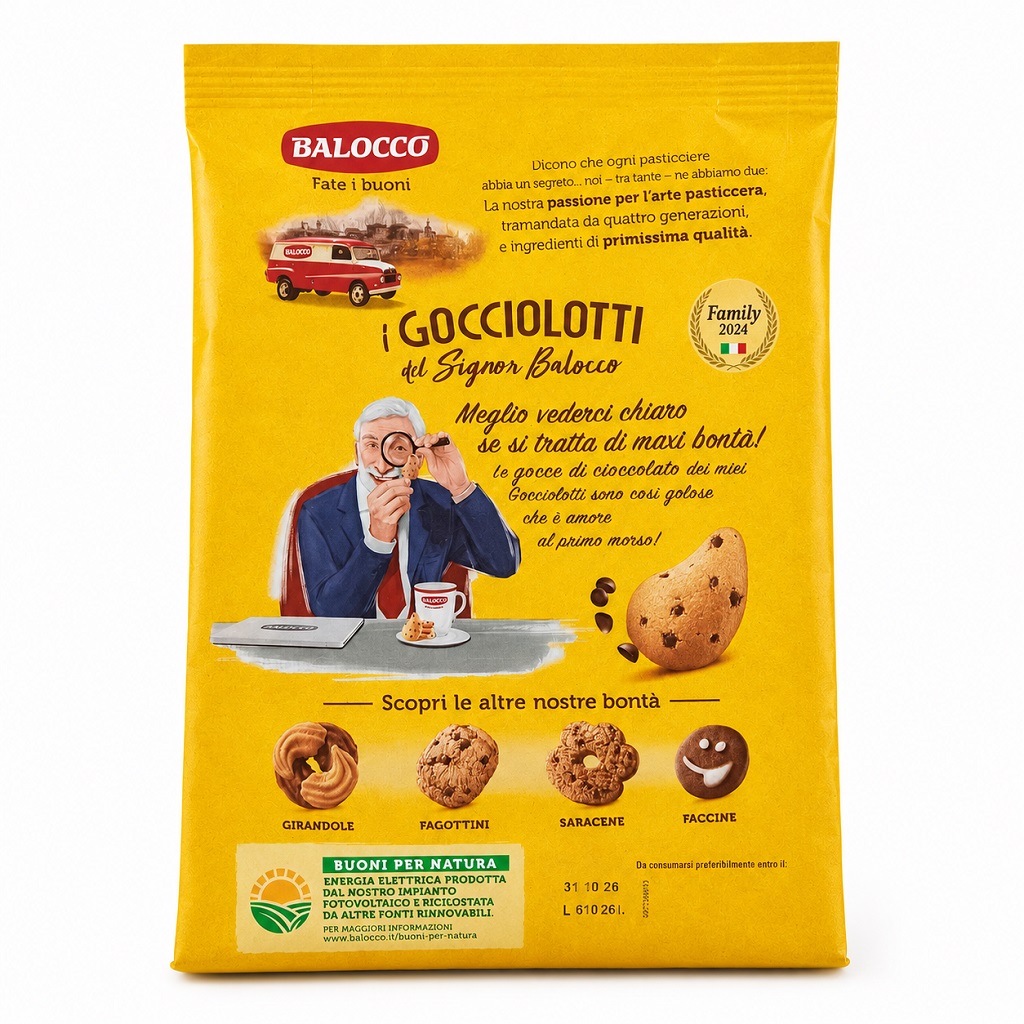 Włoskie ciastka BALOCCO Gocciolotti 700g