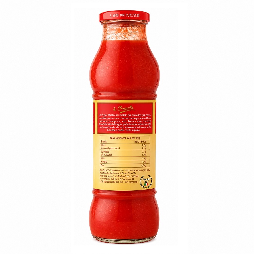 Włoski Przecier MUTTI Passata di pomodoro 700ml