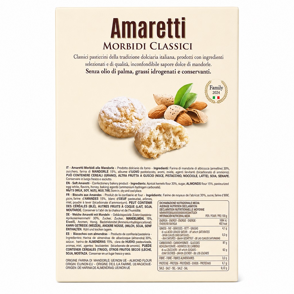 Włokie Ciastka FALCONE Amaretti Classici 170g