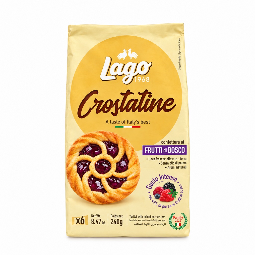 Crostatine Frutti di Bosco LAGO tarta z leśnymi owocami 6x40g