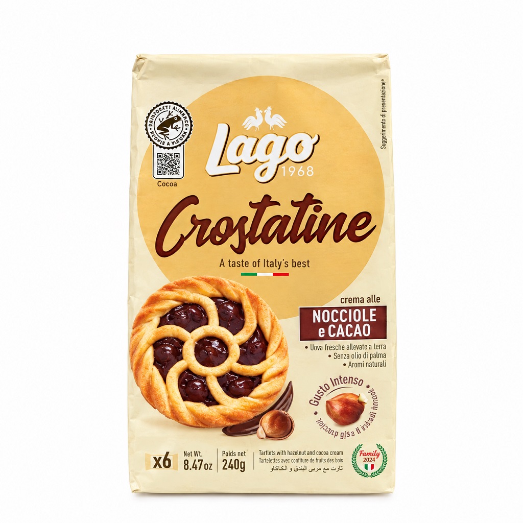 Crostatine LAGO tarta z kakao 6x40g