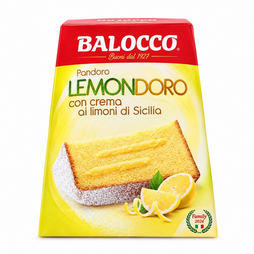 Pandoro BALOCCO LIMONDORO z kremem cytrynowym 800g